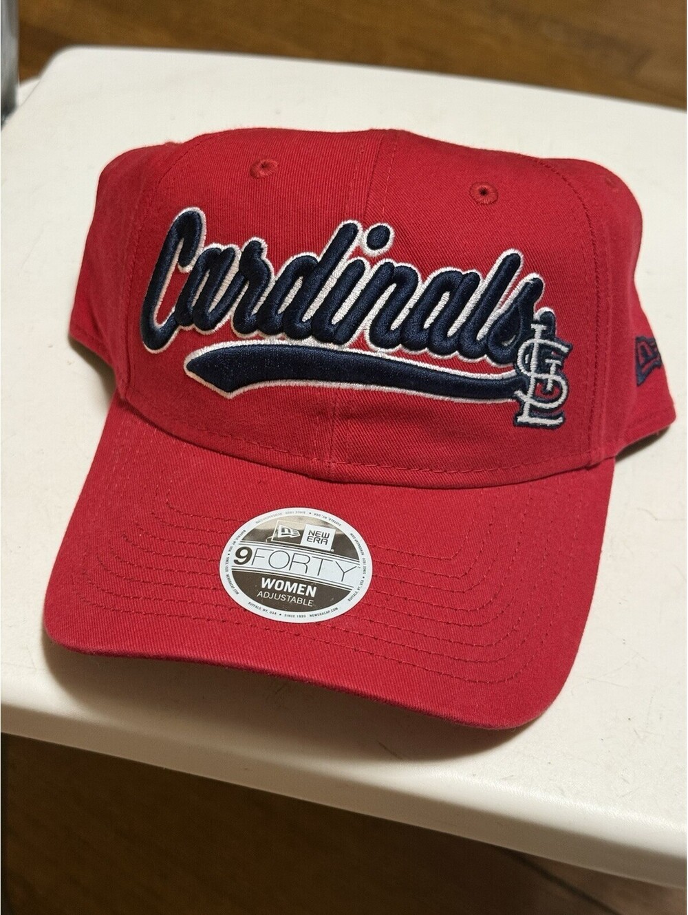 St. Louis Cardinals Strapback Baseball Hat MLB Script Cap Adjustable, Women ,